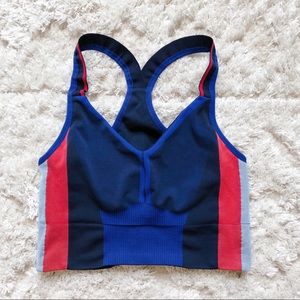 LNDR Women's Blue Racerback Lined Sports Bra M/L
